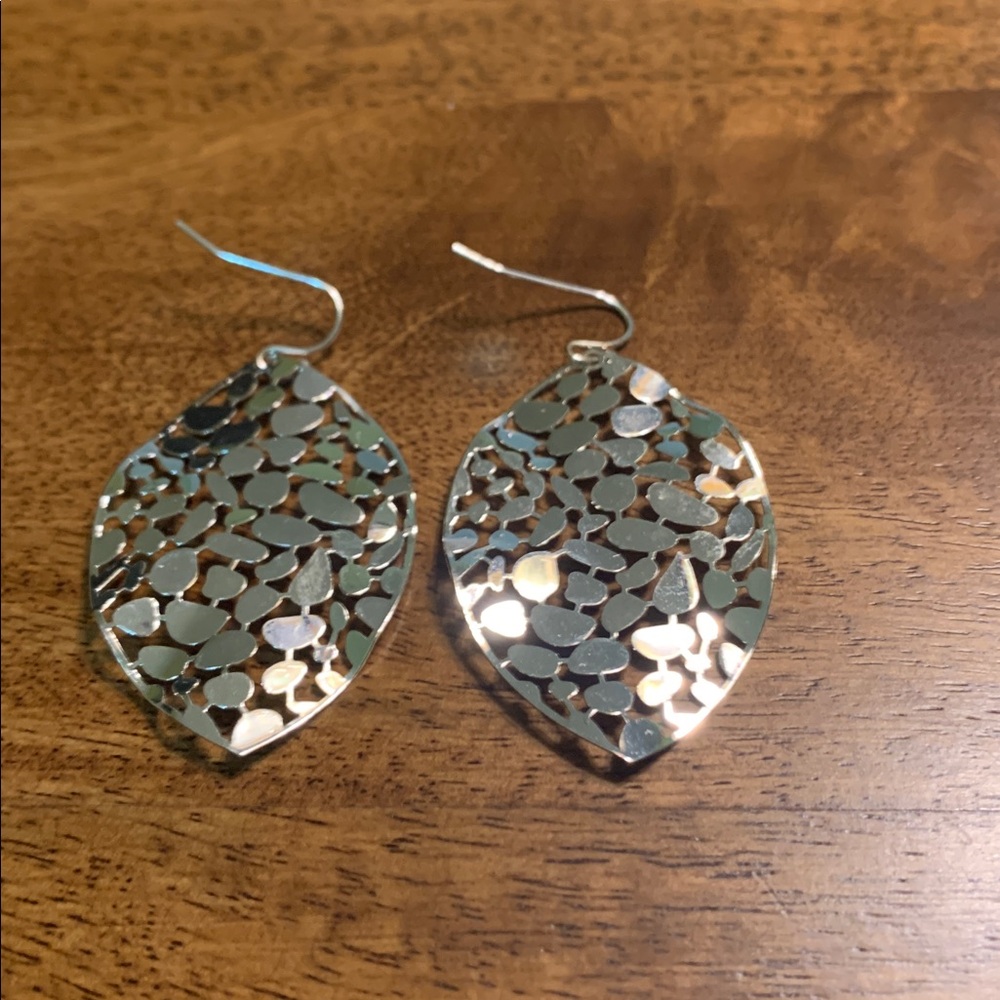Silver Earrings NWOT - Picture 4 of 4